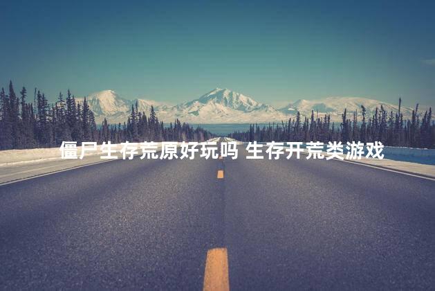 僵尸生存荒原好玩吗 生存开荒类游戏